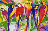 Parrot Family by Alfred Gockel